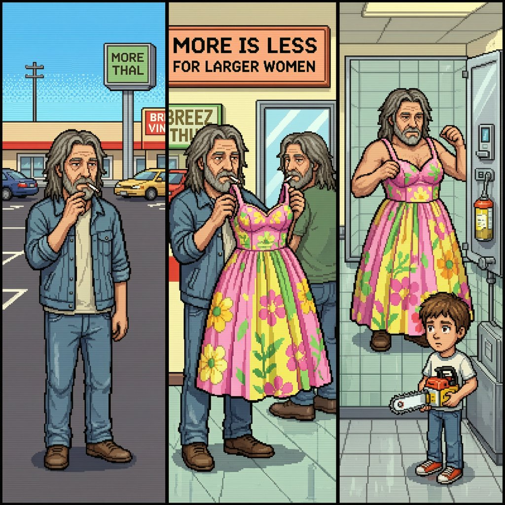 Молл, платье и пила CHERYL — pixel