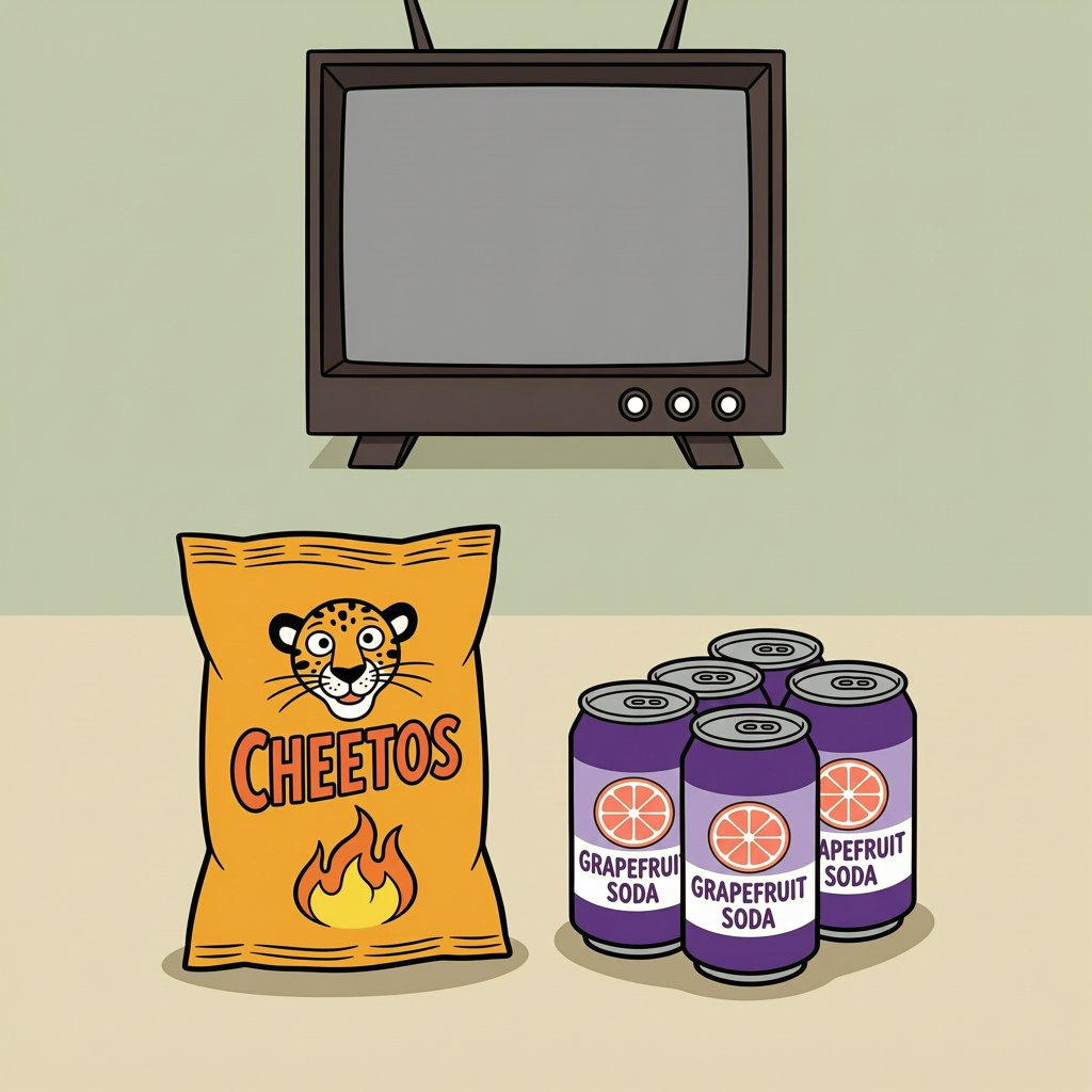 Cheetos + grapefruit soda